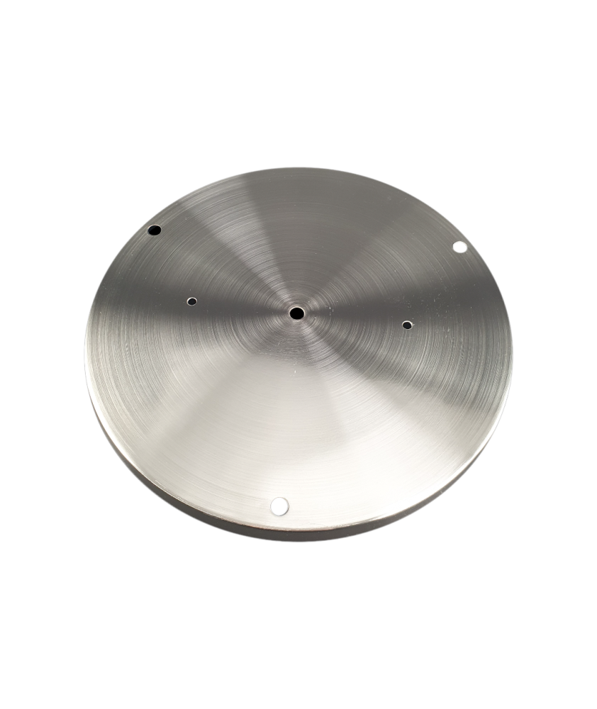300mm Brushed Chrome 4Entry Ceiling Plate Light Fixture Plate John